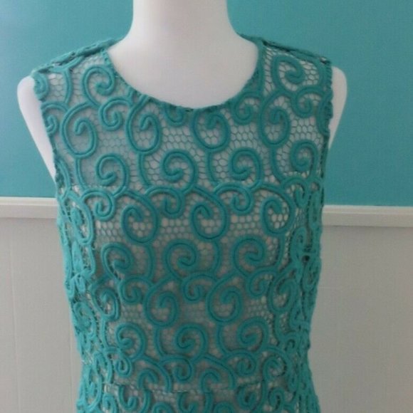 Elie Tahari Lolly Scroll Lace Dress GORGEOUS cocktail dress - Picture 5 of 8